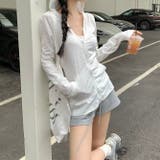 ゆるカワコーデ☆薄手フード付きパーカー 長袖フィット感あり 日焼け防止 | 17kg | 詳細画像8 
