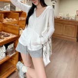 ゆるカワコーデ☆薄手フード付きパーカー 長袖フィット感あり 日焼け防止 | 17kg | 詳細画像6 