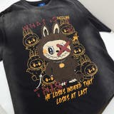 ゆるカワコーデ☆スプレー風プリント うさぎグラフィック オーバーサイズTシャツ | 17kg | 詳細画像8 
