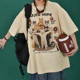 ゆるカワコーデ☆ネコプリント オーバーサイズ半袖Tシャツ | 17kg | 詳細画像7 