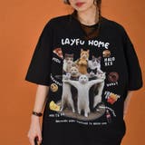 ゆるカワコーデ☆ネコプリント オーバーサイズ半袖Tシャツ | 17kg | 詳細画像14 