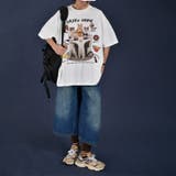 ゆるカワコーデ☆ネコプリント オーバーサイズ半袖Tシャツ | 17kg | 詳細画像6 