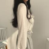 ゆるカワコーデ☆ショート丈カーディガン 薄手 ランタンスリーブ リボン付き | 17kg | 詳細画像12 