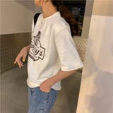 ゆるカワコーデ☆プリントTシャツ オーバーサイズ 学生風 BFスタイル | 17kg | 詳細画像14 