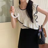 甘辛系ガールズ☆フリル付きストライプ柄ブラウス | 17kg | 詳細画像7 