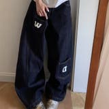 甘辛系ガールズ☆デニムストレートワイドパンツ | 17kg | 詳細画像3 