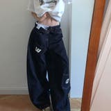 甘辛系ガールズ☆デニムストレートワイドパンツ | 17kg | 詳細画像4 