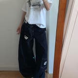 甘辛系ガールズ☆デニムストレートワイドパンツ | 17kg | 詳細画像5 