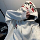 甘辛系ガールズ☆ローズ刺繍パーカー | 17kg | 詳細画像2 