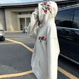 甘辛系ガールズ☆ローズ刺繍パーカー | 17kg | 詳細画像3 