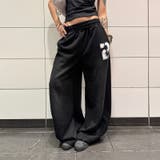 ブラック | 甘辛系ガールズ☆デニムワイドパンツ | 17kg