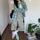 レトロチェック 長袖シャツ 配色 | 17kg | 詳細画像2 