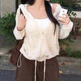 クロシェ編み 透かし編み ゆったり ジップ ニットパーカーゆるカワコーデ☆ | 17kg | 詳細画像14 