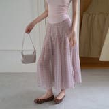 ドレープ感 ピンクチェック スカート レディース ハイウエストゆるカワコーデ☆ | 17kg | 詳細画像8 