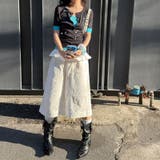 フリル切替 ダブルポケット 七分丈 ワイドパンツ カジュアル甘辛系ガールズ☆ | 17kg | 詳細画像20