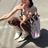 フリル切替 ダブルポケット 七分丈 ワイドパンツ カジュアル甘辛系ガールズ☆ | 17kg | 詳細画像27