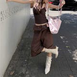 フリル切替 ダブルポケット 七分丈 ワイドパンツ カジュアル甘辛系ガールズ☆ | 17kg | 詳細画像29