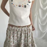 小花柄 フリルヘム スカート ミニスカート ウエストゴムゆるカワコーデ☆ | 17kg | 詳細画像7 