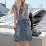 レトロ チェック チュールプリント 半袖 ロールアップTシャツ甘辛系ガールズ☆ | 17kg | 詳細画像12 
