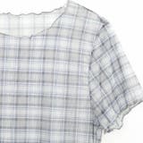レトロ チェック チュールプリント 半袖 ロールアップTシャツ甘辛系ガールズ☆ | 17kg | 詳細画像34 