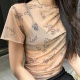 落書き 手描き花柄 可愛い ポッププリント 半袖Tシャツゆるカワコーデ☆ | 17kg | 詳細画像4 
