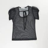 ドット柄 チュール 半袖 ホルターネック リボン付き Tシャツゆるカワコーデ☆ | 17kg | 詳細画像10 
