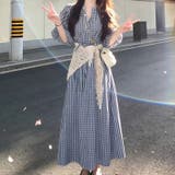 スウィートスタイル ブルーチェックワンピース小柄向けミレニアル学園風☆ | 17kg | 詳細画像1 