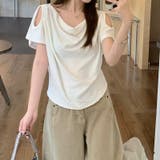 オフショルダー ドレープネック 着回し 半袖 あざと系トップス甘辛系ガールズ☆ | 17kg | 詳細画像6 