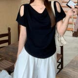 オフショルダー ドレープネック 着回し 半袖 あざと系トップス甘辛系ガールズ☆ | 17kg | 詳細画像3 