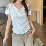 オフショルダー ドレープネック 着回し 半袖 あざと系トップス甘辛系ガールズ☆ | 17kg | 詳細画像9 