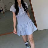 チェック柄ウエストマークワンピース｜大人ガーリー・着痩せ・美シルエット | 17kg | 詳細画像4 