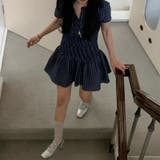 チェック柄ウエストマークワンピース｜大人ガーリー・着痩せ・美シルエット | 17kg | 詳細画像5 