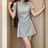 刺繍入りスポーツセットアップ｜半袖・ガーリー スポーティー・2点セット | 17kg | 詳細画像8 