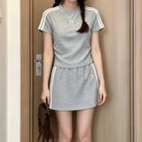 刺繍入りスポーツセットアップ｜半袖・ガーリー スポーティー・2点セット | 17kg | 詳細画像9 
