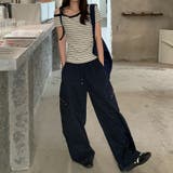 ボーダー ワンショルダー 半袖Tシャツ | 17kg | 詳細画像8 