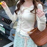 レースインナー風 フェイクレイヤード 長袖Tシャツ | 17kg | 詳細画像6 
