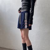 ネイビー | ショートパンツ サイドライン リボン付き | 17kg