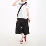 アメカジ チェック切替ビッグポケットデニムパンツレディース ワイドシルエット | 17kg | 詳細画像13