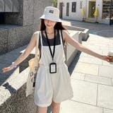 キャミソール×サロペットショートパンツ セットアップ レディース | 17kg | 詳細画像5