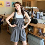 キャミソール×サロペットショートパンツ セットアップ レディース | 17kg | 詳細画像7