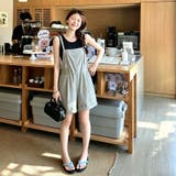 キャミソール×サロペットショートパンツ セットアップ レディース | 17kg | 詳細画像11