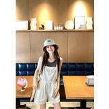キャミソール×サロペットショートパンツ セットアップ レディース | 17kg | 詳細画像12
