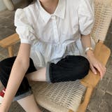 パフスリーブ シャツブラウス ペプラム | 17kg | 詳細画像10 