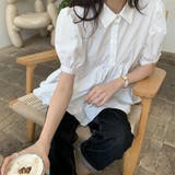 パフスリーブ シャツブラウス ペプラム | 17kg | 詳細画像11 