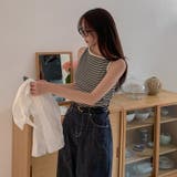 ボーダー柄 ノースリーブ ボートネック | 17kg | 詳細画像22