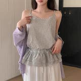 ホワイトチェック | チェック柄 キャミソール ビスチェ | 17kg