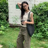 フラワーレース ノースリーブトップス レース切り替え タンクトップ フェミニン | 17kg | 詳細画像8 