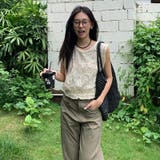 フラワーレース ノースリーブトップス レース切り替え タンクトップ フェミニン | 17kg | 詳細画像14 