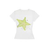 ホワイト | スターフルーツプリント Tシャツ 半袖 | 17kg