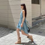 サイドリボン デニムワンピース ノースリーブ | 17kg | 詳細画像3